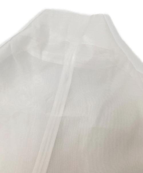 LE PHIL（ル フィル）LE PHIL (ル フィル) ハイネックシアーブラウス ホワイト サイズ:F 未使用品の古着・服飾アイテム