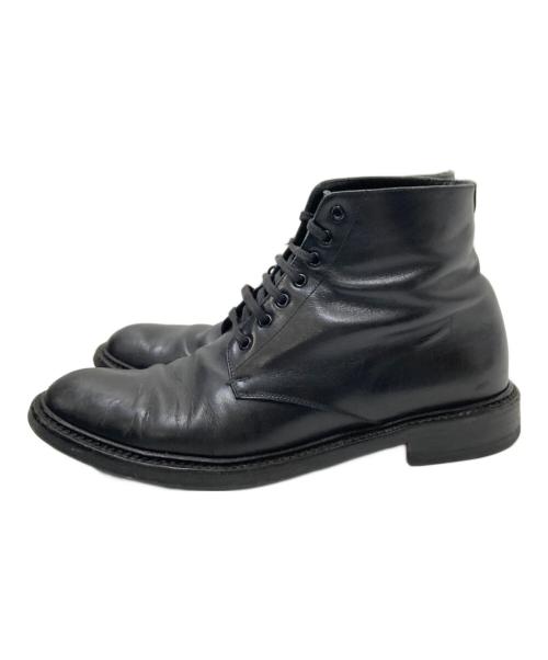 Saint Laurent Paris（サンローランパリ）Saint Laurent Paris (サンローランパリ) レザーレースアップブーツ ブラック サイズ:37の古着・服飾アイテム