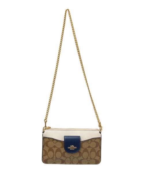 COACH（コーチ）COACH (コーチ) カードケース付ショルダーバッグ ブラウン サイズ:下記参照の古着・服飾アイテム