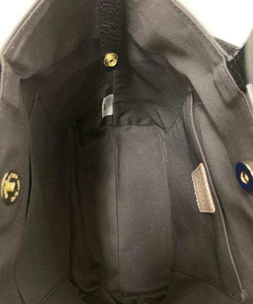 russet（ラシット）russet (ラシット) 型押しレザーショルダーバッグ ブラック サイズ:下記参照の古着・服飾アイテム