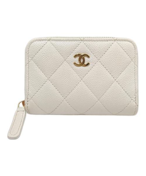 CHANEL（シャネル）CHANEL (シャネル) コンパクトウォレット ホワイト サイズ:下記参照の古着・服飾アイテム