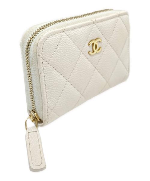 CHANEL（シャネル）CHANEL (シャネル) コンパクトウォレット ホワイト サイズ:下記参照の古着・服飾アイテム