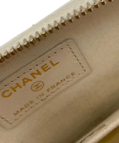 CHANEL（シャネル）CHANEL (シャネル) コンパクトウォレット ホワイト サイズ:下記参照の古着・服飾アイテム