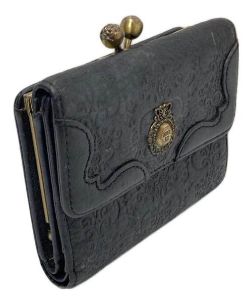 ANNA SUI（アナスイ）ANNA SUI (アナスイ) 3つ折り財布 ブラック サイズ:下記参照の古着・服飾アイテム