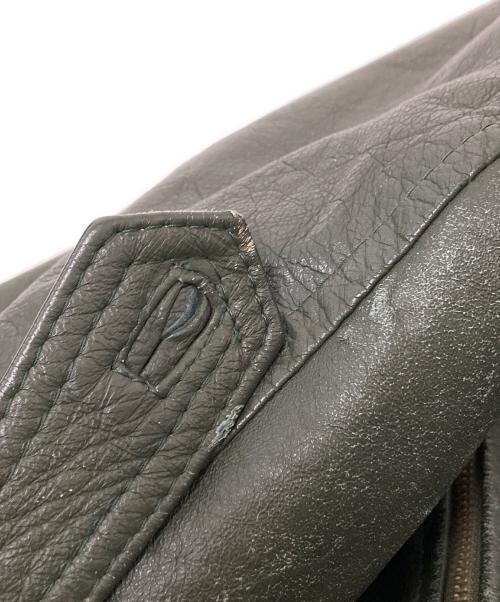 USED（ユーズド）USED (ユーズド) レザージャケット グリーン サイズ:62の古着・服飾アイテム