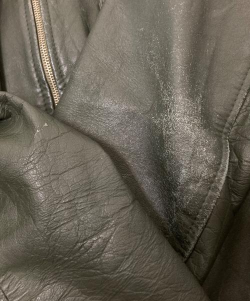 USED（ユーズド）USED (ユーズド) レザージャケット グリーン サイズ:62の古着・服飾アイテム