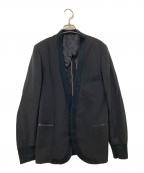 PAUL SMITHポールスミス）の古着「ノーカラージャケット」｜ブラック