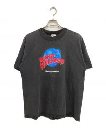 PLANET HOLLY WOOD（プラネットハリウッド）の古着「プリントTシャツ」｜ブラック