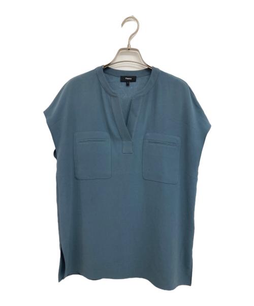 theory（セオリー）theory (セオリー) PKT POPOVER ブルー サイズ:Sの古着・服飾アイテム