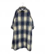 FRAY ID×THE COAT LABフレイ アイディー×）の古着「別注バルマカンチェックコート」｜ブルー