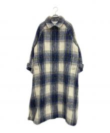 FRAY ID×THE COAT LAB（フレイ アイディー）の古着「別注バルマカンチェックコート」｜ブルー