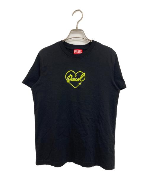 DIESEL（ディーゼル）DIESEL (ディーゼル) プリントTシャツ ブラック サイズ:Mの古着・服飾アイテム