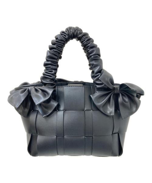 Snidel（スナイデル）Snidel (スナイデル) リボンバッグ ブラック サイズ:下記参照の古着・服飾アイテム