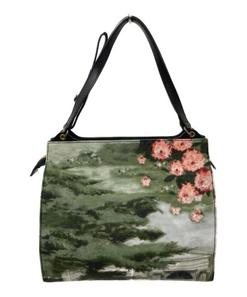 PAUL SMITH（ポールスミス）PAUL SMITH (ポールスミス) キャンバスハンドバッグ オリーブの古着・服飾アイテム