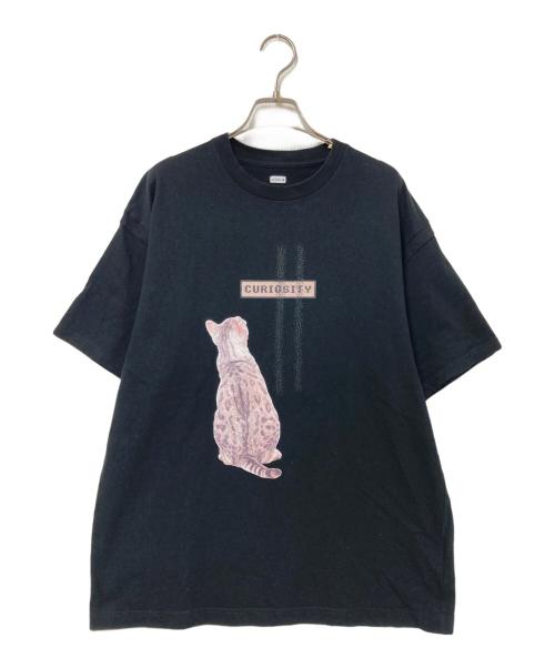 SEQUEL（シークエル）SEQUEL (シークエル) 猫プリントTシャツ ブラック サイズ:Lの古着・服飾アイテム