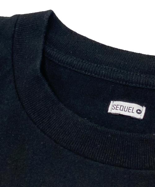 SEQUEL（シークエル）SEQUEL (シークエル) 猫プリントTシャツ ブラック サイズ:Lの古着・服飾アイテム