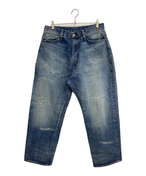 SEQUEL（シークエル）SEQUEL (シークエル) FRAGMENT DESIGN (フラグメントデザイン) DAMAGEDENIMPANTS インディゴ サイズ:Lの古着・服飾アイテム