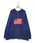 LAND'S END（ランズエンド）の古着「星条旗 ニットセーター」｜ネイビー