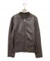 ARMANI EXCHANGE（アルマーニ エクスチェンジ）の古着「カウレザージャケット」｜ブラウン