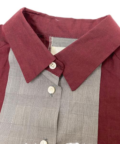 MIDDLA（ミドラ）MIDDLA (ミドラ) ドッキング切替ワンピース レッド×グレー サイズ:1の古着・服飾アイテム