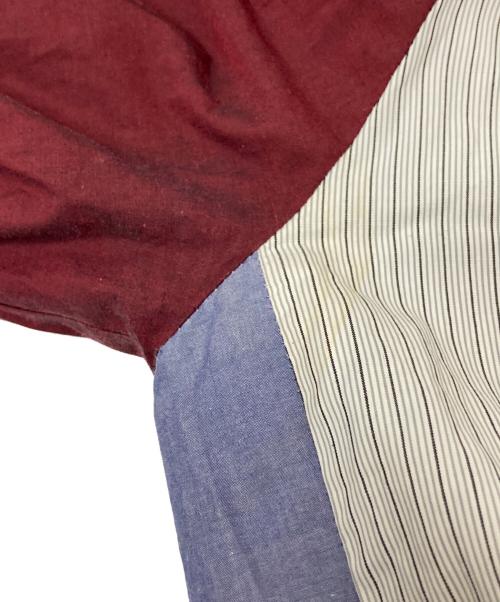 MIDDLA（ミドラ）MIDDLA (ミドラ) ドッキング切替ワンピース レッド×グレー サイズ:1の古着・服飾アイテム