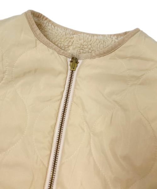 NOLLEY'S（ノーリーズ）NOLLEY'S (ノーリース) リバーシブルボアコート ベージュ サイズ:36の古着・服飾アイテム