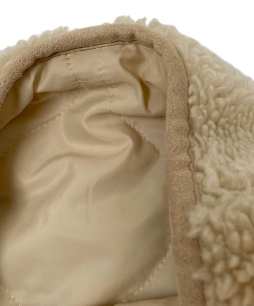 NOLLEY'S（ノーリーズ）NOLLEY'S (ノーリース) リバーシブルボアコート ベージュ サイズ:36の古着・服飾アイテム