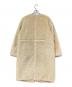 中古・古着 NOLLEY'S (ノーリース) リバーシブルボアコート ベージュ サイズ:36：4000円