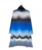 PLEATS PLEASEプリーツプリーズ）の古着「グラデーションワンピース」｜ブルー