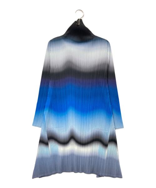 PLEATS PLEASE（プリーツプリーズ）PLEATS PLEASE (プリーツプリーズ) グラデーションワンピース ブルー サイズ:3の古着・服飾アイテム