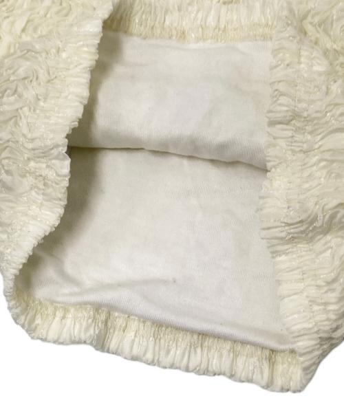 CLANE（クラネ）CLANE (クラネ) W FACE SHIRRING CROPPED TOPS アイボリー サイズ:1の古着・服飾アイテム