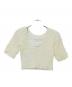 CLANE（クラネ）の古着「W FACE SHIRRING CROPPED TOPS」｜アイボリー