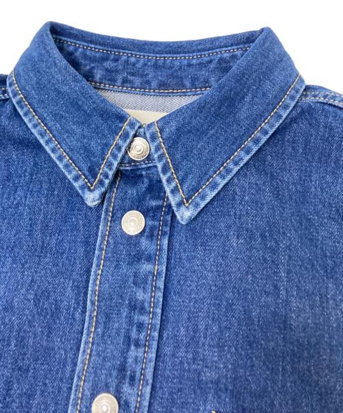 Calvin Klein（カルバンクライン）Calvin Klein (カルバンクライン) AR-CROP DAD DENIM JACKET インディゴ サイズ:S 未使用品の古着・服飾アイテム