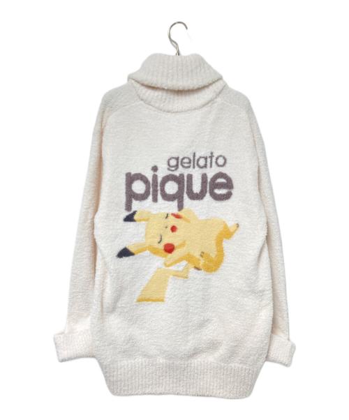 gelato pique（ジェラートピケ）gelato pique (ジェラートピケ) ベビモコジャガードショールカーデ ホワイト サイズ:S-Mの古着・服飾アイテム