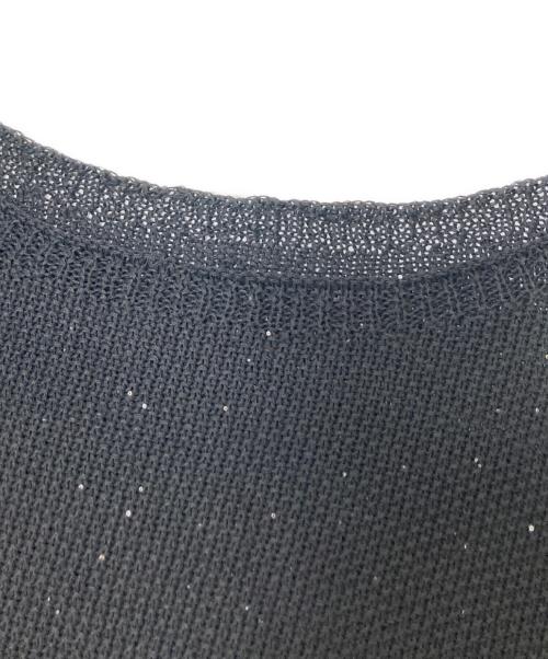 CADUNE（カデュネ）CADUNE (カデュネ) フレンチメッシュニット ブラック サイズ:38の古着・服飾アイテム