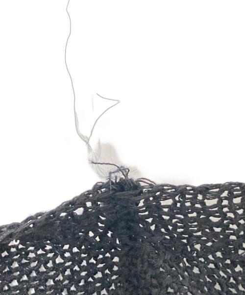 CADUNE（カデュネ）CADUNE (カデュネ) フレンチメッシュニット ブラック サイズ:38の古着・服飾アイテム