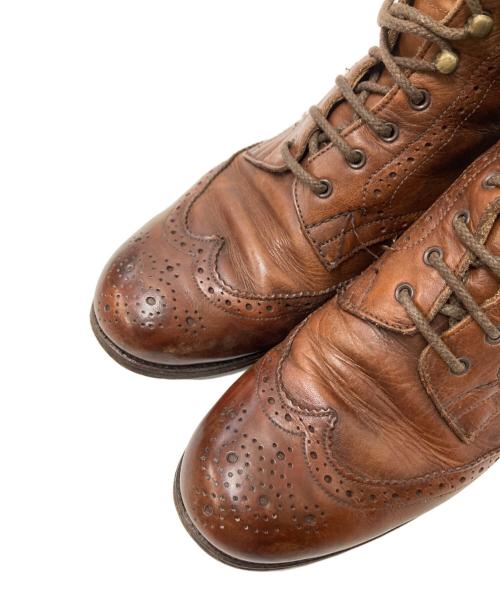 Tricker's（トリッカーズ）Tricker's (トリッカーズ) ウィングチップブーツ ブラウン サイズ:6-4の古着・服飾アイテム