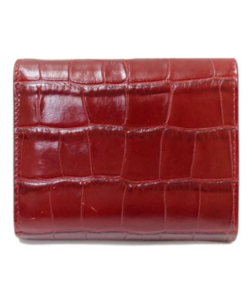 CELINE（セリーヌ）CELINE (セリーヌ) スモール トリフォールドウォレット ボルドーの古着・服飾アイテム