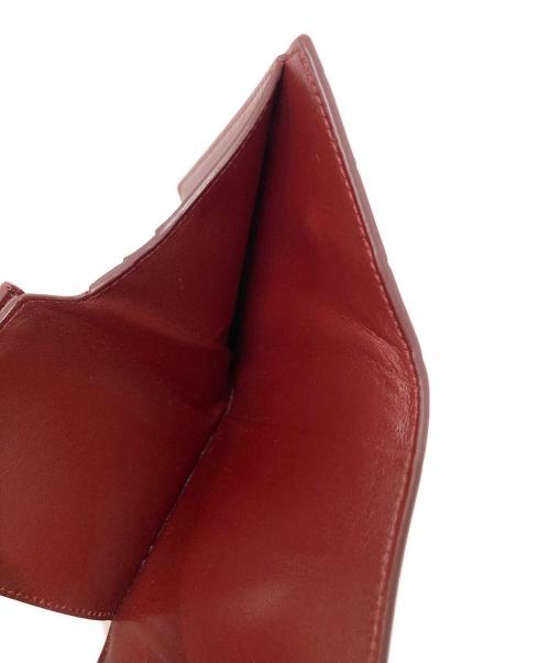 CELINE（セリーヌ）CELINE (セリーヌ) スモール トリフォールドウォレット ボルドーの古着・服飾アイテム
