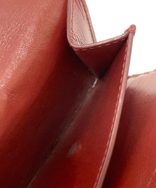 CELINE（セリーヌ）CELINE (セリーヌ) スモール トリフォールドウォレット ボルドーの古着・服飾アイテム