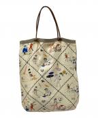 LA PRESTIC OUISTONラ プレスティック ウィストン）の古着「シルクハンドバッグ」｜ベージュ