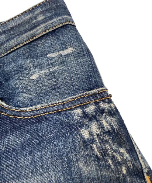 DSQUARED2（ディースクエアード）DSQUARED2 (ディースクエアード) バイカーデニムパンツ インディゴ サイズ:44の古着・服飾アイテム