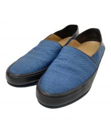 BRIONI（ブリオーニ）の古着「ローカットスニーカー」｜ネイビー×ブラック