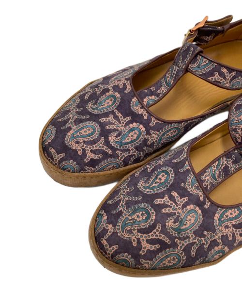 PAUL SMITH（ポールスミス）PAUL SMITH (ポールスミス) ペイズリー柄グルカ風スニーカー パープル サイズ:8の古着・服飾アイテム