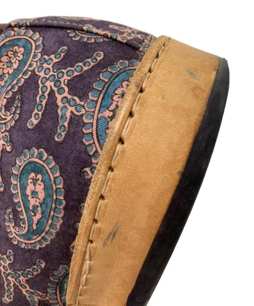 PAUL SMITH（ポールスミス）PAUL SMITH (ポールスミス) ペイズリー柄グルカ風スニーカー パープル サイズ:8の古着・服飾アイテム