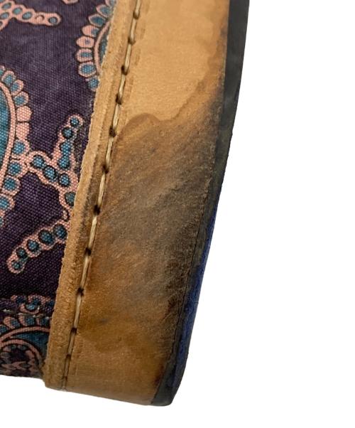 PAUL SMITH（ポールスミス）PAUL SMITH (ポールスミス) ペイズリー柄グルカ風スニーカー パープル サイズ:8の古着・服飾アイテム