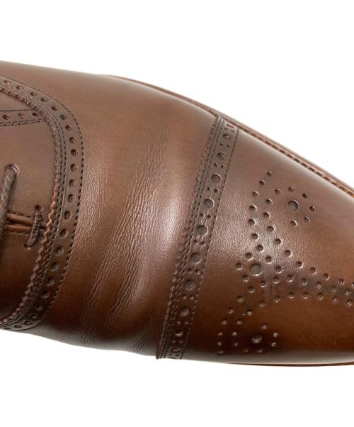 SCOTCH GRAIN（スコッチグレイン）SCOTCH GRAIN (スコッチグレイン) メダリオンストレートチップシューズ ブラウン サイズ:26.0cmの古着・服飾アイテム
