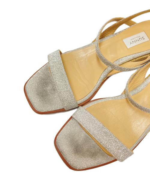 PELLICO SUNNY（ペリーコサニー）PELLICO SUNNY (ペリーコサニー) ラメストラップサンダル シルバー サイズ:38の古着・服飾アイテム
