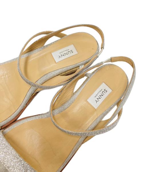 PELLICO SUNNY（ペリーコサニー）PELLICO SUNNY (ペリーコサニー) ラメストラップサンダル シルバー サイズ:38の古着・服飾アイテム