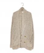 FILIPPO DE LAURENTIISフィリッポ・デ・ローレンティス）の古着「ダブルショールカラーニットカーディガン」｜ベージュ